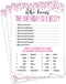 15 Who Knows The Birthday Girl Best Game Cards, Fun Activity for Child or Teen Birthday Party