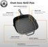 Backcountry Iron 10.5 Inch Square Grill Pan, Medium Pre-Seasoned Cast Iron