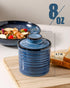Countertop, Ceramic Butter Crock, Butter Dish with Lid, Pottery Butter Container for French Butter Keeper for Kitchen