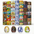 Set of 49 Easter Egg Wraps Heat Shrink Sleeves, Ukrainian Pysanka Pisanka