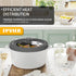 Microwave Splatter Cover, Vented Silicone and Glass Lid, Fits 6-10 inch Plates & Bowls, Easy Grip Handle