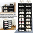 6-Tier Thickened Shoe Rack, Stackable Storage Organizer for Bedroom Entry, Adjustable Rack, Shoe Slots Shelf, Easy