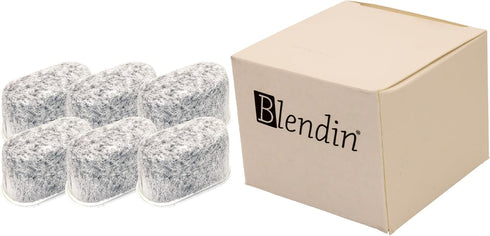 Blendin Charcoal Water Filter, Compatible with Sears Kenmore Coffeemakers, 367101 (6 Pack)