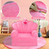 harhoers 2-in-1 1-5, Pink Princess Toddler Couch, Foldable Sofa Bed & Chair for Kids Space-Saving for Small Rooms, Fits