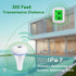 Swimming Upgraded Pool Thermometer,Waterproof Wireless Floating Thermometer with Indoor Temperature Monitor