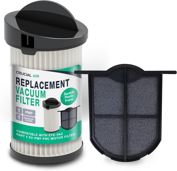 Think Crucial Replacement Vacuum Filter – Compatible with Eye-Vac Part & EV-EF Exhaust Filter