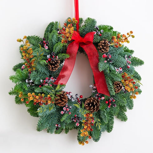 6Pcs HUIANER Artificial Berries, Lifelike Orange Berry with Stems Fake Christmas Fruit Simulation Flowers Orange