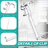 Blulu 30 Pieces Clear Plastic Valance Clips for Window Blinds, Hidden Clip Retainer for Horizontal Blinds (3 Inch)