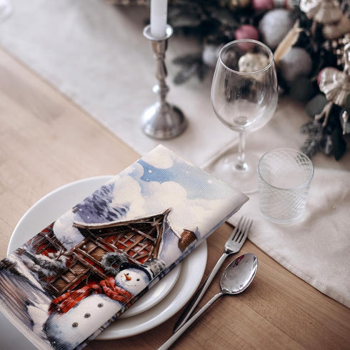 6 16 24 Inches Bencailor Pcs Winter Kitchen Towels x Decorative Snowman Truck Tea Dish Dishcloths Winter Holiday Drying