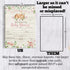 Little Deer Woodland Watercolor Floral Baby Shower Invitations for Girls, 20 Fill In Cards with Envelopes