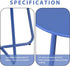 EortheX Small Round Metal Coffee Side Birstro Table Sturdy & Weather-Resistant Accent Table for Patio, Balcony Indoor