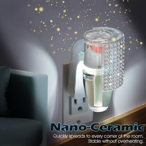 Wall Fragrance Plug-in with Night Light, Compatible with Bath & Body Works WallFlower, Essential Oil Diffuser (1 Pack)