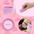 NUOMI 1 Inch Super Mini Cupcake Papers, 1000 Pack Muffin Lining Wrappers, Pink