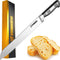 10 Inch Giovent Serrated Bread Knife - Ultra Sharp German Stainless Steel Forged Kitchen Knife for Homemade Bread