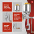 Victoria Manual High-Hopper Grain Grinder, Made in Colombia, Silver