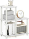 Furinno Turn-N-Tube Storage Shelves, 2-Tier Ladder Shape Book Shelf with Open Frame