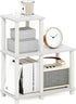 Furinno Turn-N-Tube Storage Shelves, 2-Tier Ladder Shape Book Shelf with Open Frame