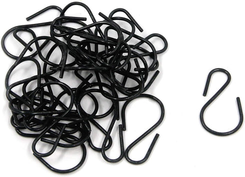 T Tulead 1.73" Length S Hooks, Iron Hanging Hooks Connectors, S-Shaped Hook Hangers, Pack of 30