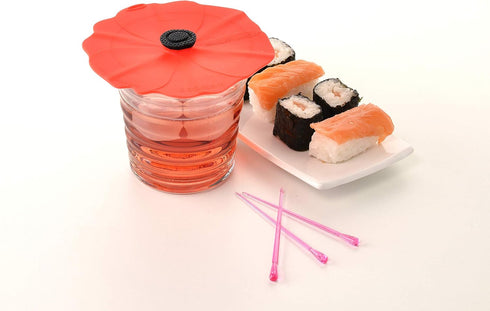 Charles Viancin Poppy Drink Cover Set of 2