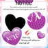 18Pcs Valentine's Day Reflective Car Magnets, Cute Conversation Heart Fridge Stickers for Mailbox, Cabinets