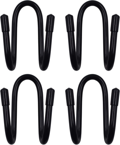 YYST Chain Link Fence Hangers - Hold Poles, Brushes, Leaf Rakes, etc. Up to 2 Pounds (4 Pack)