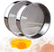 2 Pack Professional 6/8/9.5 Inch Round Flour Sifter - 60/40 Mesh Baking Flour Sieve, Premium Rustproof Stainless Steel