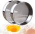 2 Pack Professional 6/8/9.5 Inch Round Flour Sifter - 60/40 Mesh Baking Flour Sieve, Premium Rustproof Stainless Steel