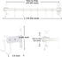 Dseap Pot Rack, Hanging Rack Rail with 8 Hooks, Wall Mounted Pot Hangers for Kitchen, White