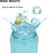 DEARART 2-Pack 26oz Water Bottles - Pink and Sky Blue, AUTOSEAL Wide Mouth, BPA Free, Leakproof, Easy Clean