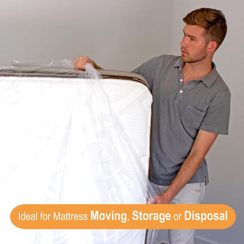 Heavy-Duty King Size Mattress Bag for Moving, 78-Inch by 100-Inch Durable Waterproof Mattress Storage Cover