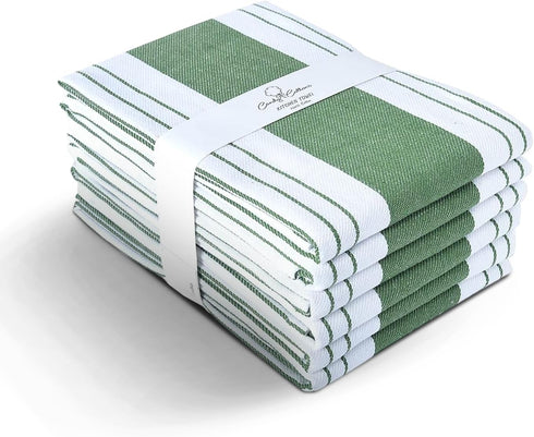 Set 6 18x28 Stripe Kitchen Towels Decor Mordern Design Centreband Tea Dish Towels Boho Stripe Absorbent Festive Gift