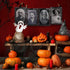 3D Changing Face Moving Portrait Pictures Frames, Halloween Decorations Indoor, 4 Pack for Scary Haunted Mansion Decor