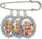 Wedding Boutonniere Photo Charm Bouquet Pin Lapel for Mother of the Bride Groom with Photo Resizing Software