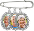 Wedding Boutonniere Photo Charm Bouquet Pin Lapel for Mother of the Bride Groom with Photo Resizing Software