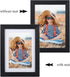 Giftgarden 4x6 Picture Frame Set of 4, 5x7 Frames Matted for 4x6 Pictures or 5x7 Photos, Black Wall Hanging or Tabletop