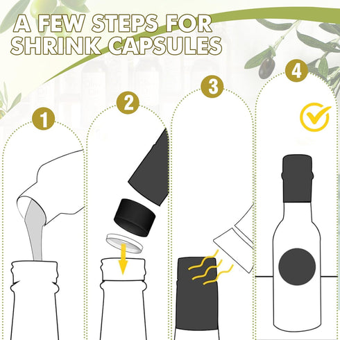 Havawish 20 3oz Pcs Homemade Mini Olive Oil Bottles Hot Sauce Glass Bottles with Leak Proof Screw Cap Funnel Clear