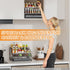 4 Countertop, DTUQYX Spice Rack Organizer for Cabinet: Tier Adjustable Spice Rack Organization with Drawer, Depth Metal