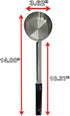 Stainless Steel Portion Control Serving Spoon, Pack of 2, 6 oz Solid