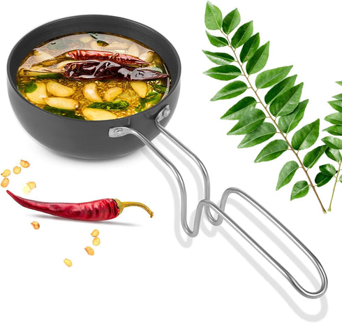 Scratch Resistant Mini Tadka Pan, Large Tadka Pan for Eggs, Spices, Melting Butter, 4 Inch