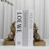 Decoration,1 Book Ends for Shelves to Hold Books Hevay Duty,Decorative Bookends for Bookshelf Dcor,Cute Animal Rabbit