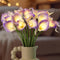 20pcs Lighted Artificial Calla Lily Bouquet Faux Floarl Night Light Real Touch