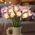 20pcs Lighted Artificial Calla Lily Bouquet Faux Floarl Night Light Real Touch