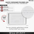 Rev-A-Shelf 50 Qt Under Sink Garbage Can Lid, Replacement Plastic Trash Bin Lid, Silver