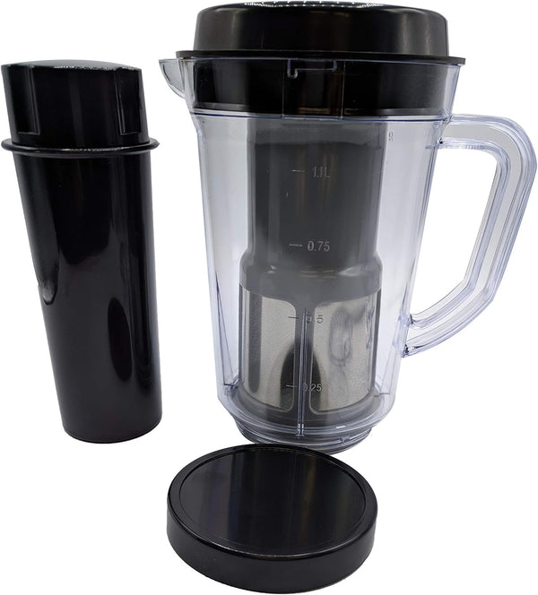 Blendin Replacement Fruit and Vegetable Juicer Attachment Pitcher Jar, Compatible with Magic