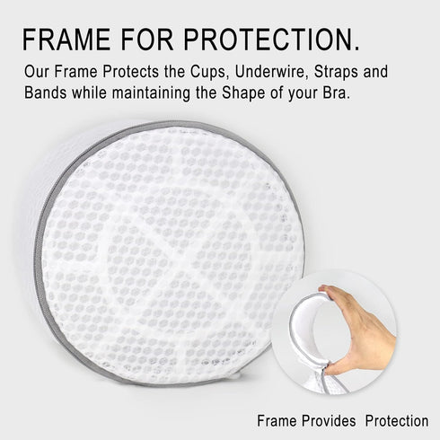 3Pcs Durable Honeycomb Mesh Laundry Bags, Large Lingerie Wash Bag 8 x 8 x 8 Inches for Delicates