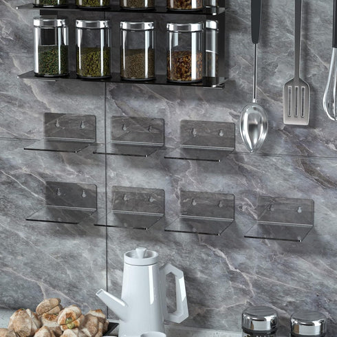 Acrylic Wall Shelves for Storage,Floating Shelf,Clear Display Shelves,Ledges for Pop Figures Plant Organizer for Toy