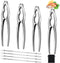 8 Pcs Crab Crackers and Tools Set, Lobster Crackers and Picks, Crab