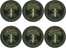 MINIOZE Norse Viking Wicca Yule Yggdrasil Coasters Set of 6 Coasters for Drinks