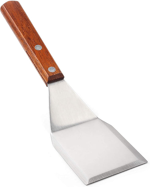 Homi styles Cookie/Brownie Spatula, Small Metal Spatula with Merbau Wooden Handle, Heavy Duty Stainless Steel