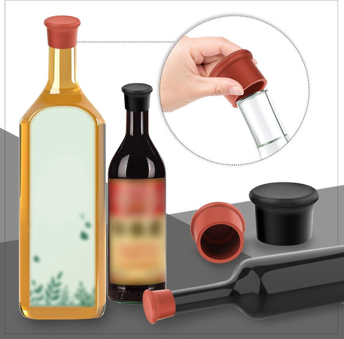 Lasiyanor 26Pcs Wine Glass Charms - Silicone Drink Markers with Bottle Stopper for Parties